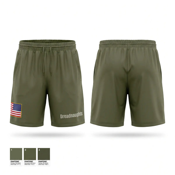 Athletic Shorts With Pockets, Dreadnaughts, Army, Teamtime, Team time, sublimation, custom sports apparel, team uniforms, spirit wear, spiritwear, sports uniforms, custom shirts, team store, custom team store, fundraiser sports, apparel fundraiser