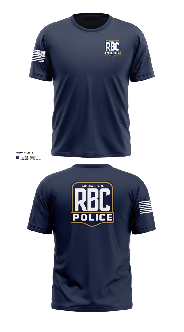 Old School Cotton Feel Shirt, Rainbow City Police Department, Police, Teamtime, Team time, sublimation, custom sports apparel, team uniforms, spirit wear, spiritwear, sports uniforms, custom shirts, team store, custom team store, fundraiser sports, apparel fundraiser