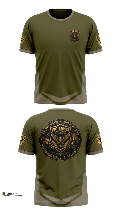 Short Sleeve Performance Shirt, Vigilance Protection Services, , Teamtime, Team time, sublimation, custom sports apparel, team uniforms, spirit wear, spiritwear, sports uniforms, custom shirts, team store, custom team store, fundraiser sports, apparel fundraiser