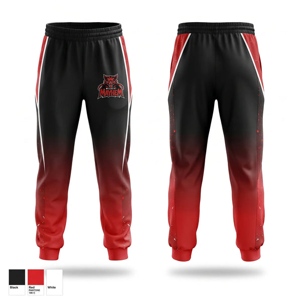 Sweatpants, Mayhem, Baseball, Teamtime, Team time, sublimation, custom sports apparel, team uniforms, spirit wear, spiritwear, sports uniforms, custom shirts, team store, custom team store, fundraiser sports, apparel fundraiser