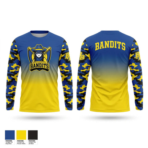 Long Sleeve Performance Shirt, Breakaway Bandits, Softball, Teamtime, Team time, sublimation, custom sports apparel, team uniforms, spirit wear, spiritwear, sports uniforms, custom shirts, team store, custom team store, fundraiser sports, apparel fundraiser