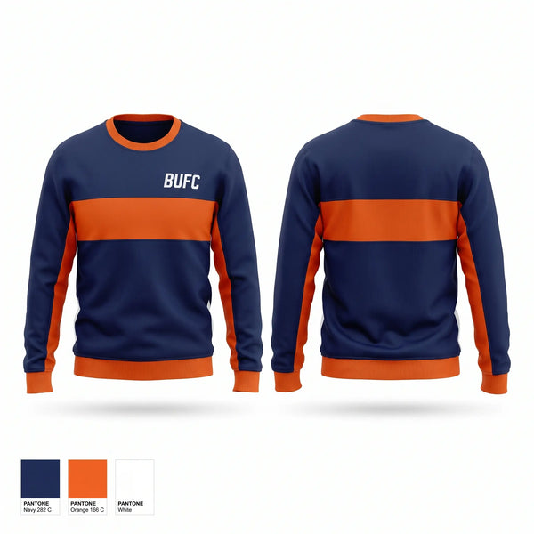 Crew Neck Sweatshirt, BUFC, Men's Soccer, Teamtime, Team time, sublimation, custom sports apparel, team uniforms, spirit wear, spiritwear, sports uniforms, custom shirts, team store, custom team store, fundraiser sports, apparel fundraiser