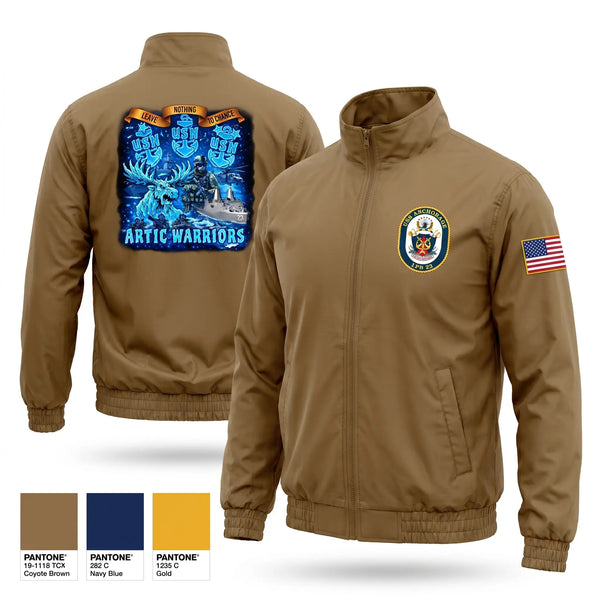 Windbreaker, USS Anchorage, Navy, Teamtime, Team time, sublimation, custom sports apparel, team uniforms, spirit wear, spiritwear, sports uniforms, custom shirts, team store, custom team store, fundraiser sports, apparel fundraiser