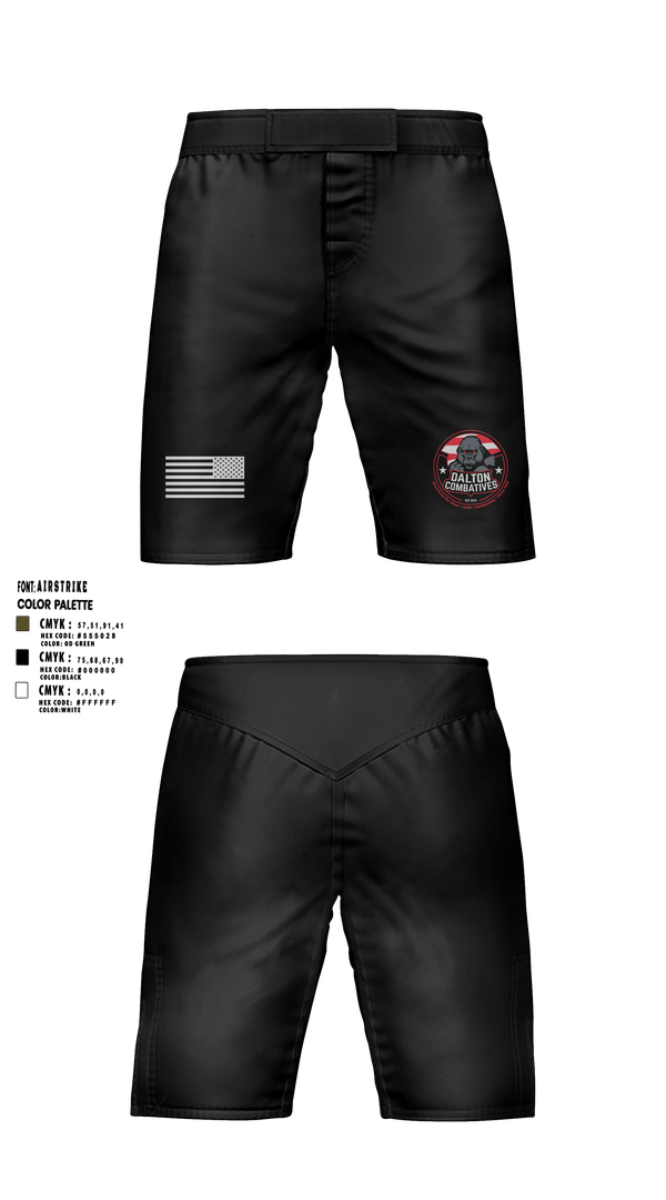 Fight Shorts, DALTON COMBATIVES, , Teamtime, Team time, sublimation, custom sports apparel, team uniforms, spirit wear, spiritwear, sports uniforms, custom shirts, team store, custom team store, fundraiser sports, apparel fundraiser