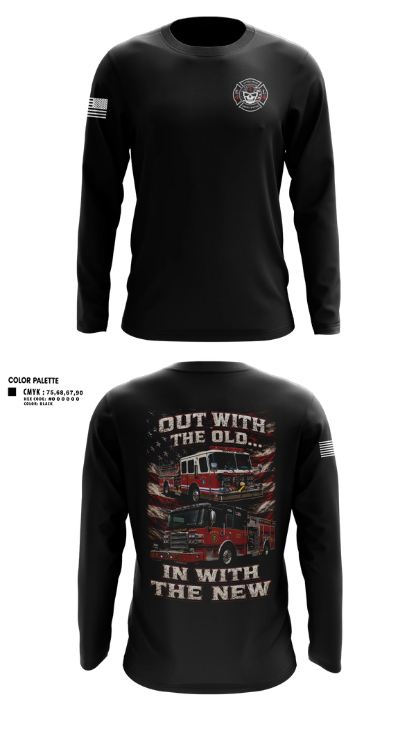 Long Sleeve Performance Shirt, Great Notch Fire Company #4, Fire Department, Teamtime, Team time, sublimation, custom sports apparel, team uniforms, spirit wear, spiritwear, sports uniforms, custom shirts, team store, custom team store, fundraiser sports, apparel fundraiser