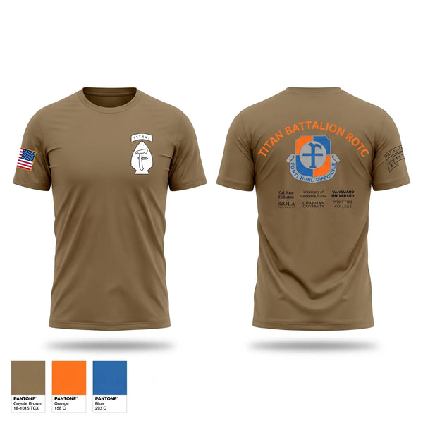 Short Sleeve Performance Shirt, Titan Battalion ROTC, Army, Teamtime, Team time, sublimation, custom sports apparel, team uniforms, spirit wear, spiritwear, sports uniforms, custom shirts, team store, custom team store, fundraiser sports, apparel fundraiser