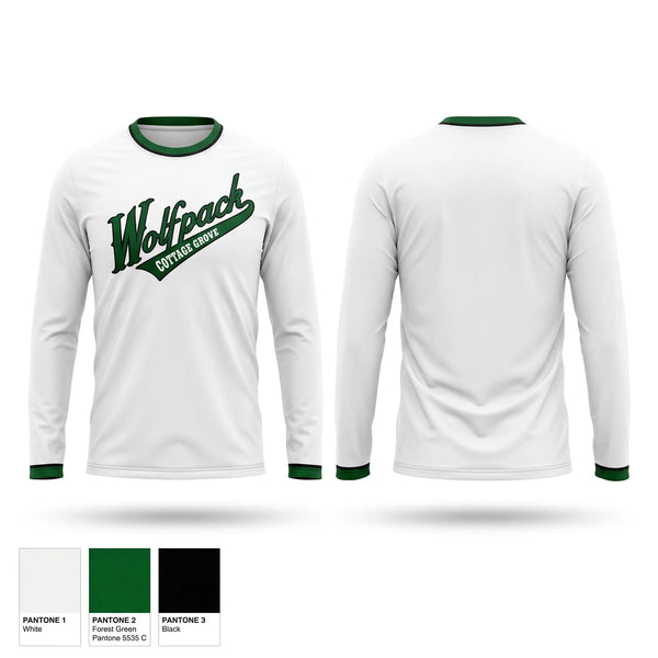 Long Sleeve Performance Shirt, Wolfpack, Softball, Teamtime, Team time, sublimation, custom sports apparel, team uniforms, spirit wear, spiritwear, sports uniforms, custom shirts, team store, custom team store, fundraiser sports, apparel fundraiser