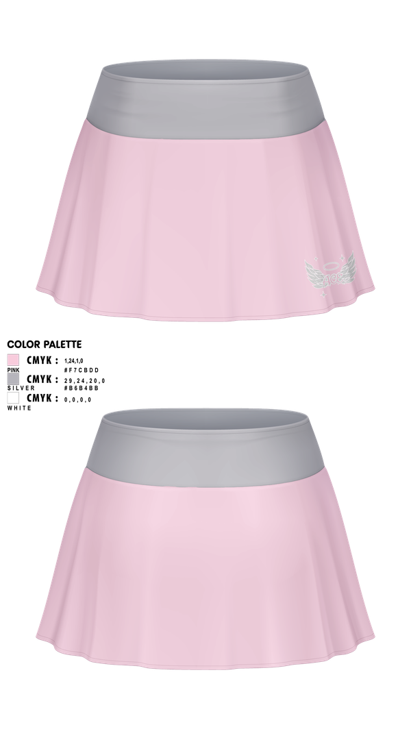 Skort, ACE Angel CHEER Elite, Cheer, Teamtime, Team time, sublimation, custom sports apparel, team uniforms, spirit wear, spiritwear, sports uniforms, custom shirts, team store, custom team store, fundraiser sports, apparel fundraiser