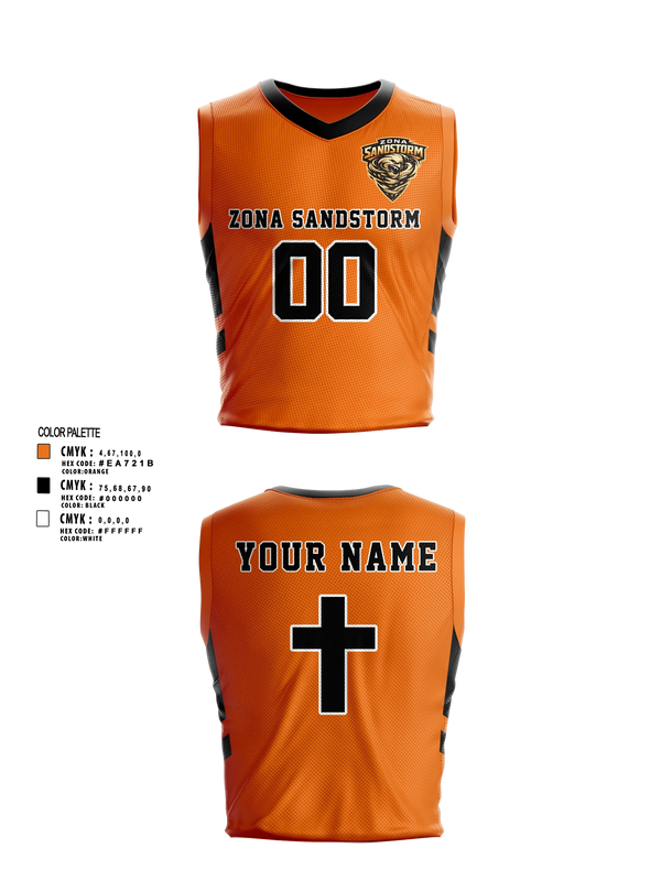 Mens Basketball Jersey, Zona Sandstorm, Men's Basketball, Teamtime, Team time, sublimation, custom sports apparel, team uniforms, spirit wear, spiritwear, sports uniforms, custom shirts, team store, custom team store, fundraiser sports, apparel fundraiser