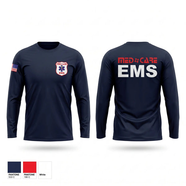 Long Sleeve Performance Shirt, MedCare EMS, EMS/EMT, Teamtime, Team time, sublimation, custom sports apparel, team uniforms, spirit wear, spiritwear, sports uniforms, custom shirts, team store, custom team store, fundraiser sports, apparel fundraiser