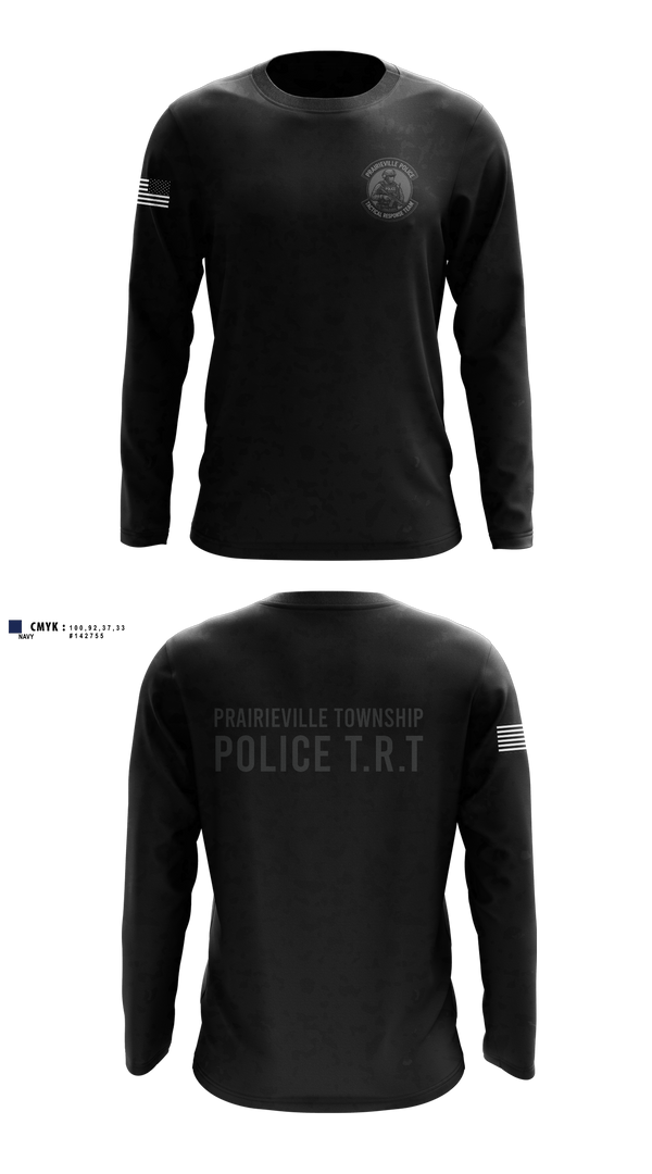 Long Sleeve Performance Shirt, Prairieville Township police, Police, Teamtime, Team time, sublimation, custom sports apparel, team uniforms, spirit wear, spiritwear, sports uniforms, custom shirts, team store, custom team store, fundraiser sports, apparel fundraiser