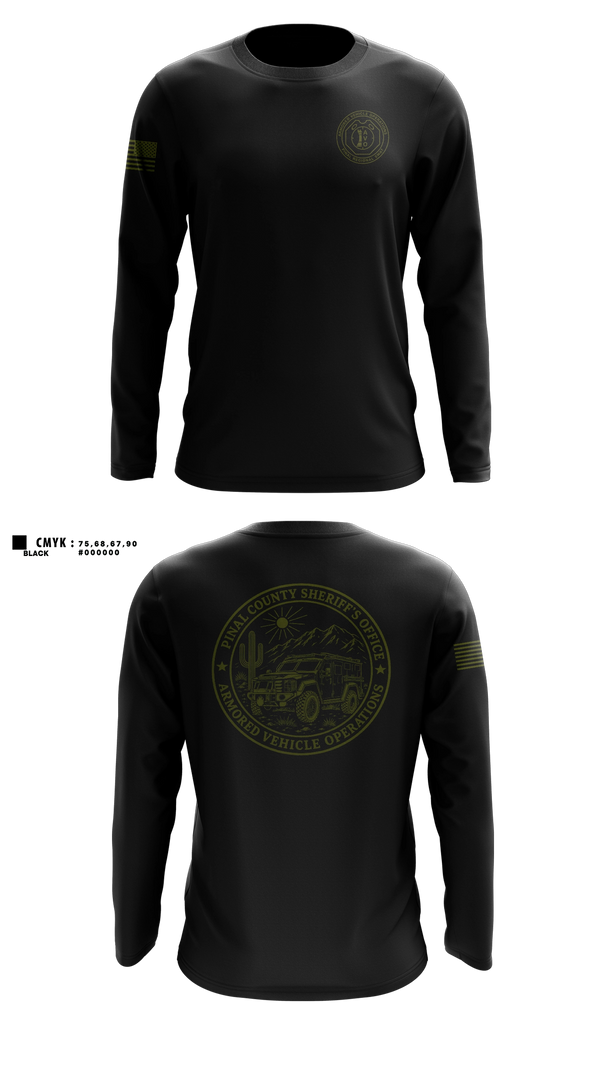 Long Sleeve Performance Shirt, PCSO AVO, Police, Teamtime, Team time, sublimation, custom sports apparel, team uniforms, spirit wear, spiritwear, sports uniforms, custom shirts, team store, custom team store, fundraiser sports, apparel fundraiser