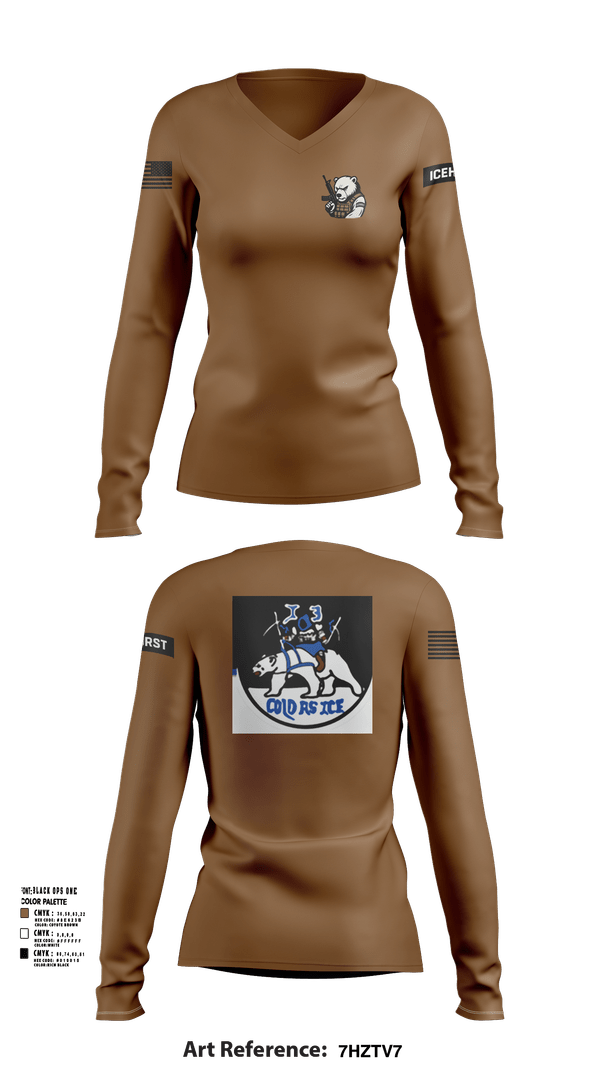 Womens Long Sleeve Vneck Shirt, Icehurst, , Teamtime, Team time, sublimation, custom sports apparel, team uniforms, spirit wear, spiritwear, sports uniforms, custom shirts, team store, custom team store, fundraiser sports, apparel fundraiser