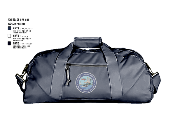 Duffle Bag, Tarrytown Flotilla 014-06-06, Coast Guard, Teamtime, Team time, sublimation, custom sports apparel, team uniforms, spirit wear, spiritwear, sports uniforms, custom shirts, team store, custom team store, fundraiser sports, apparel fundraiser