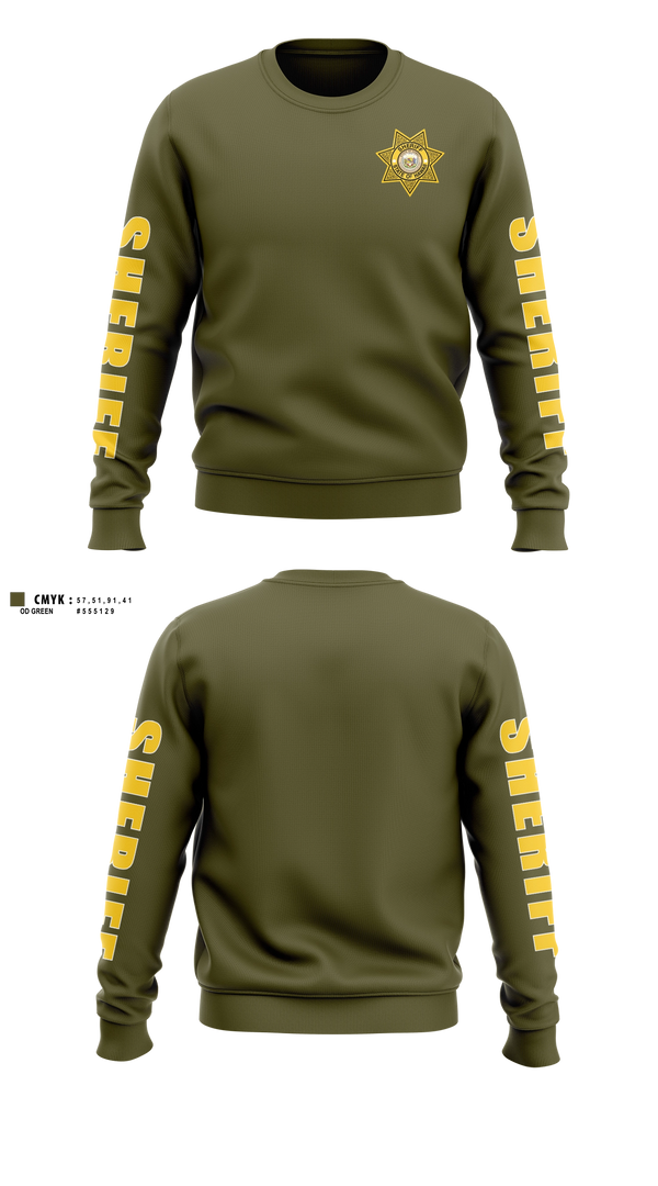 Crew Neck Sweatshirt, Hawaii State Sheriff, Police, Teamtime, Team time, sublimation, custom sports apparel, team uniforms, spirit wear, spiritwear, sports uniforms, custom shirts, team store, custom team store, fundraiser sports, apparel fundraiser