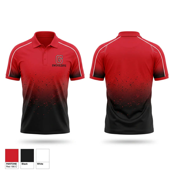 Short Sleeve Performance Polo, Glenwood High School Swimming, Swimming, Teamtime, Team time, sublimation, custom sports apparel, team uniforms, spirit wear, spiritwear, sports uniforms, custom shirts, team store, custom team store, fundraiser sports, apparel fundraiser