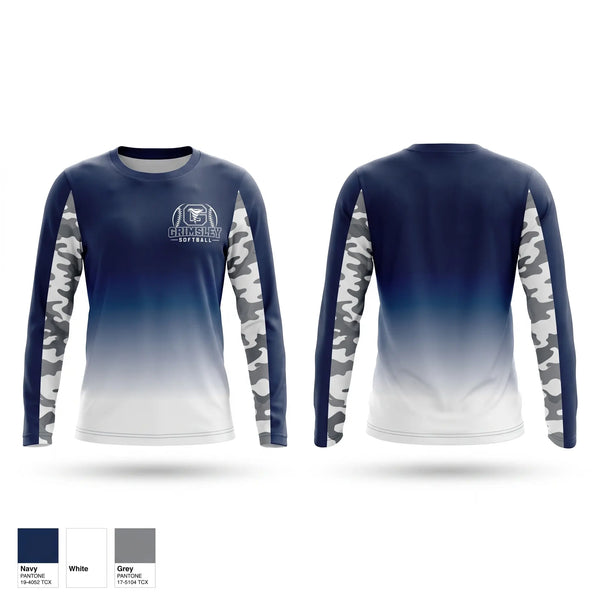 Long Sleeve Performance Shirt, GRIMSLEY HIGH SCHOOL, Softball, Teamtime, Team time, sublimation, custom sports apparel, team uniforms, spirit wear, spiritwear, sports uniforms, custom shirts, team store, custom team store, fundraiser sports, apparel fundraiser