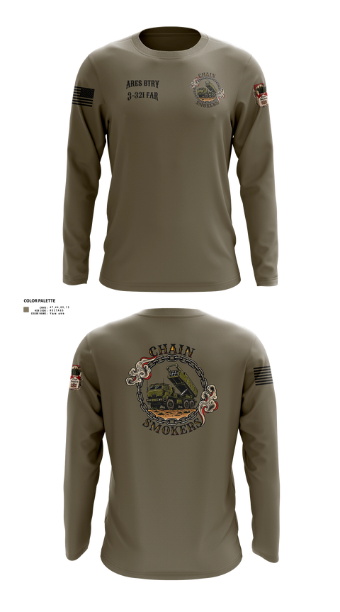 Long Sleeve Performance Shirt, 1/A/3-321 FAR, Army, Teamtime, Team time, sublimation, custom sports apparel, team uniforms, spirit wear, spiritwear, sports uniforms, custom shirts, team store, custom team store, fundraiser sports, apparel fundraiser