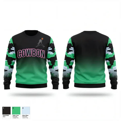 Crew Neck Sweatshirt, Space Cowboys, Men's Basketball, Teamtime, Team time, sublimation, custom sports apparel, team uniforms, spirit wear, spiritwear, sports uniforms, custom shirts, team store, custom team store, fundraiser sports, apparel fundraiser