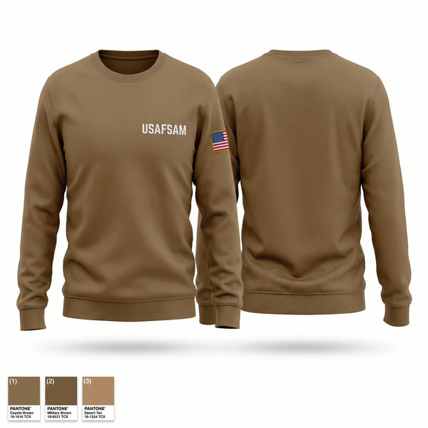 Crew Neck Sweatshirt, USAFSAM, Air Force, Teamtime, Team time, sublimation, custom sports apparel, team uniforms, spirit wear, spiritwear, sports uniforms, custom shirts, team store, custom team store, fundraiser sports, apparel fundraiser