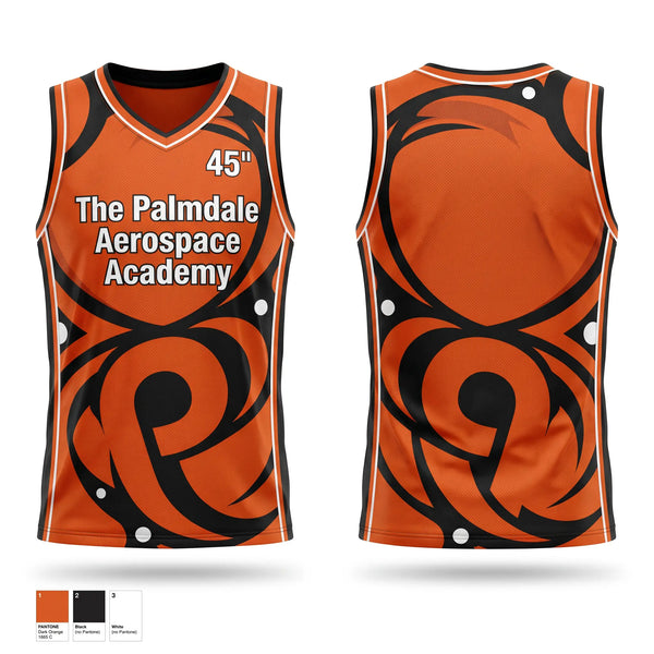 Mens Basketball Jersey, The Palmdale Aerospace Academy, Men's Basketball, Teamtime, Team time, sublimation, custom sports apparel, team uniforms, spirit wear, spiritwear, sports uniforms, custom shirts, team store, custom team store, fundraiser sports, apparel fundraiser