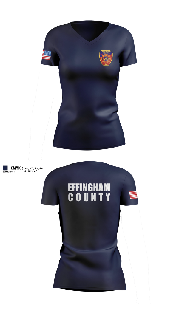 Womens Short Sleeve Vneck Shirt, ECFR, Fire Department, Teamtime, Team time, sublimation, custom sports apparel, team uniforms, spirit wear, spiritwear, sports uniforms, custom shirts, team store, custom team store, fundraiser sports, apparel fundraiser