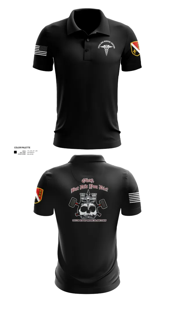 Short Sleeve Performance Polo, 205th HHC MEDICAL SECTION, , Teamtime, Team time, sublimation, custom sports apparel, team uniforms, spirit wear, spiritwear, sports uniforms, custom shirts, team store, custom team store, fundraiser sports, apparel fundraiser