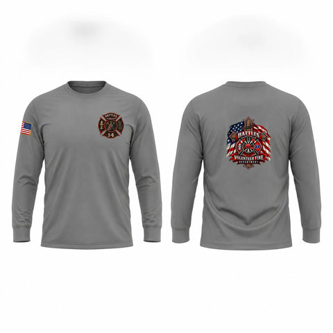 Long Sleeve Performance Shirt, Battles Fire Department, Fire Department, Teamtime, Team time, sublimation, custom sports apparel, team uniforms, spirit wear, spiritwear, sports uniforms, custom shirts, team store, custom team store, fundraiser sports, apparel fundraiser