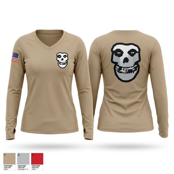 Womens Long Sleeve Vneck Shirt, 203rd ICTC, Army, Teamtime, Team time, sublimation, custom sports apparel, team uniforms, spirit wear, spiritwear, sports uniforms, custom shirts, team store, custom team store, fundraiser sports, apparel fundraiser