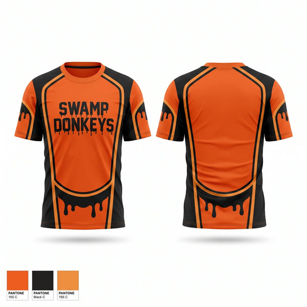 Short Sleeve Performance Shirt, Swamp Donkeys, Baseball, Teamtime, Team time, sublimation, custom sports apparel, team uniforms, spirit wear, spiritwear, sports uniforms, custom shirts, team store, custom team store, fundraiser sports, apparel fundraiser