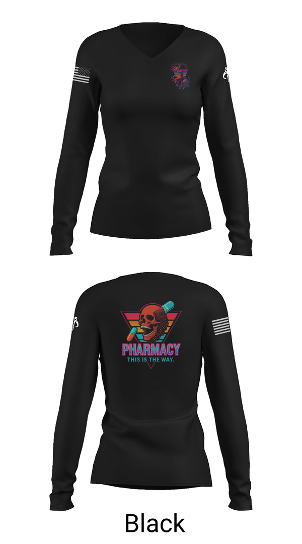 Womens Long Sleeve Vneck Shirt, , Army, Teamtime, Team time, sublimation, custom sports apparel, team uniforms, spirit wear, spiritwear, sports uniforms, custom shirts, team store, custom team store, fundraiser sports, apparel fundraiser