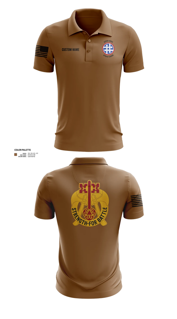 Short Sleeve Performance Polo, 373rd CSSB, Army, Teamtime, Team time, sublimation, custom sports apparel, team uniforms, spirit wear, spiritwear, sports uniforms, custom shirts, team store, custom team store, fundraiser sports, apparel fundraiser