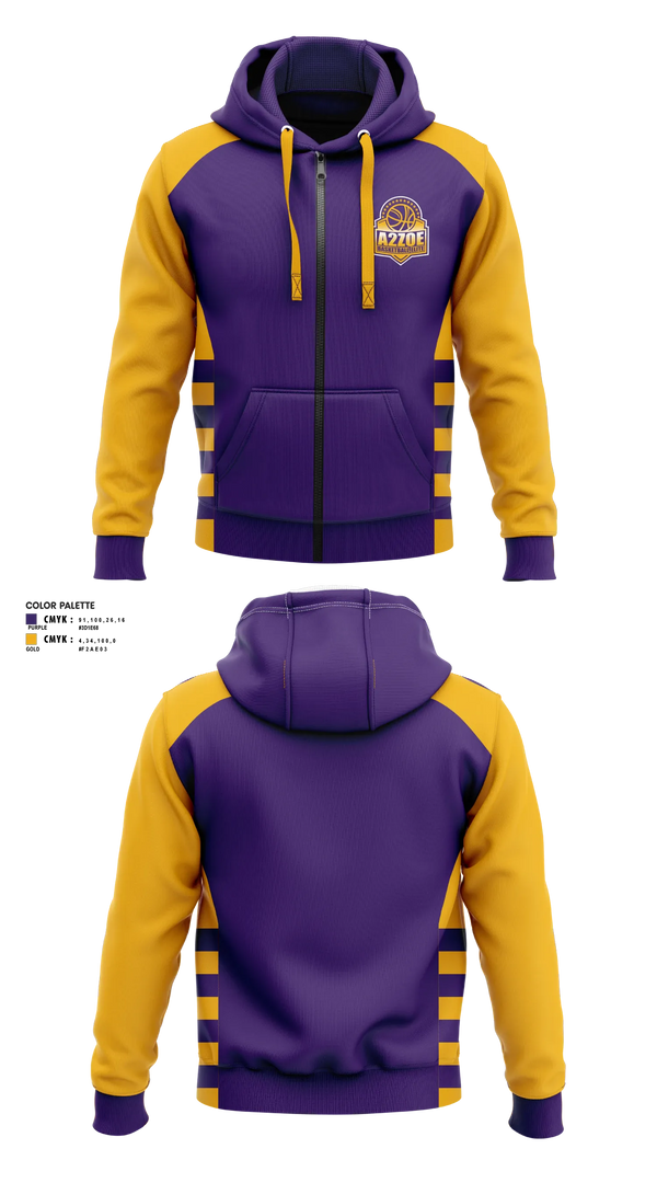 Zip Hoodie, A2Z Select, Men's Basketball, Teamtime, Team time, sublimation, custom sports apparel, team uniforms, spirit wear, spiritwear, sports uniforms, custom shirts, team store, custom team store, fundraiser sports, apparel fundraiser