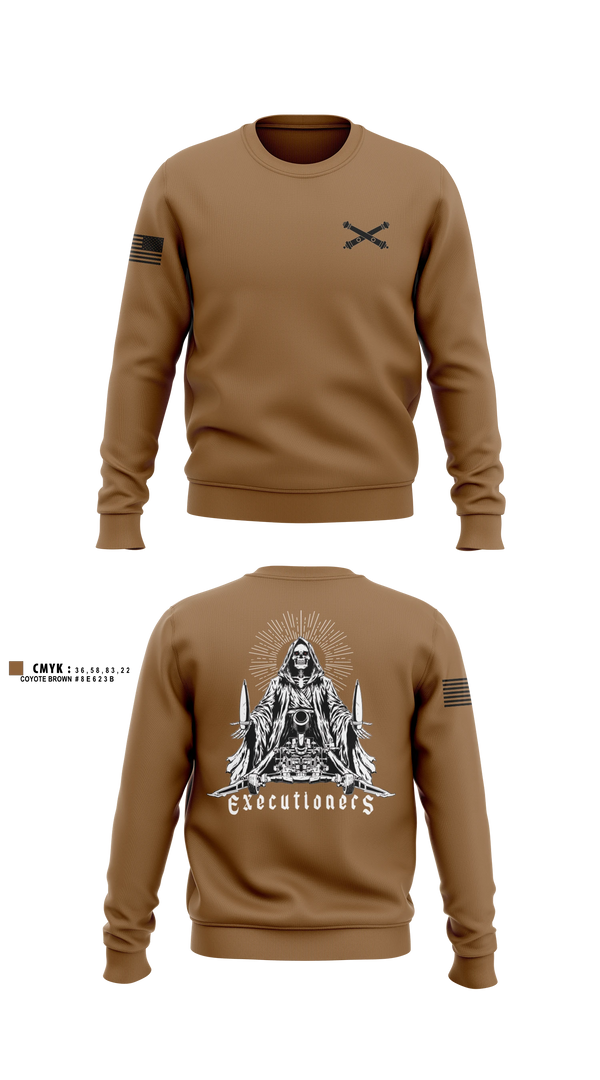 Crew Neck Sweatshirt, 1/C 36, Army, Teamtime, Team time, sublimation, custom sports apparel, team uniforms, spirit wear, spiritwear, sports uniforms, custom shirts, team store, custom team store, fundraiser sports, apparel fundraiser