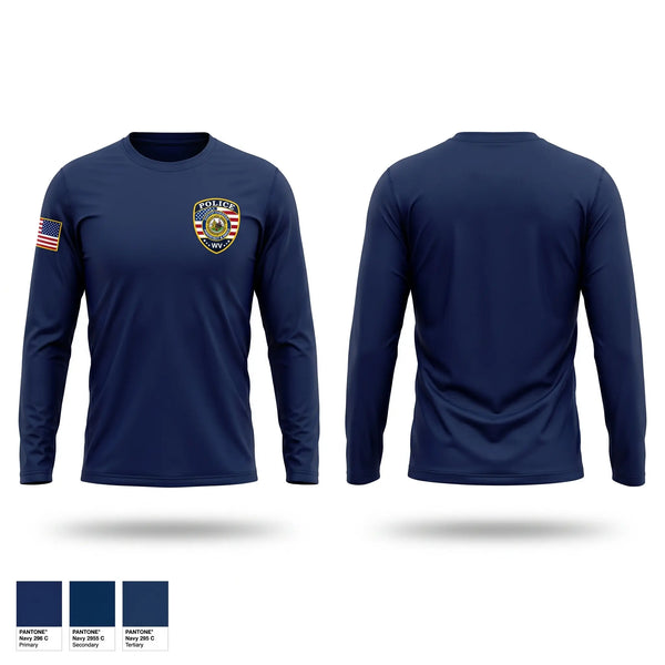 Long Sleeve Performance Shirt, Chester Police Department, Police, Teamtime, Team time, sublimation, custom sports apparel, team uniforms, spirit wear, spiritwear, sports uniforms, custom shirts, team store, custom team store, fundraiser sports, apparel fundraiser