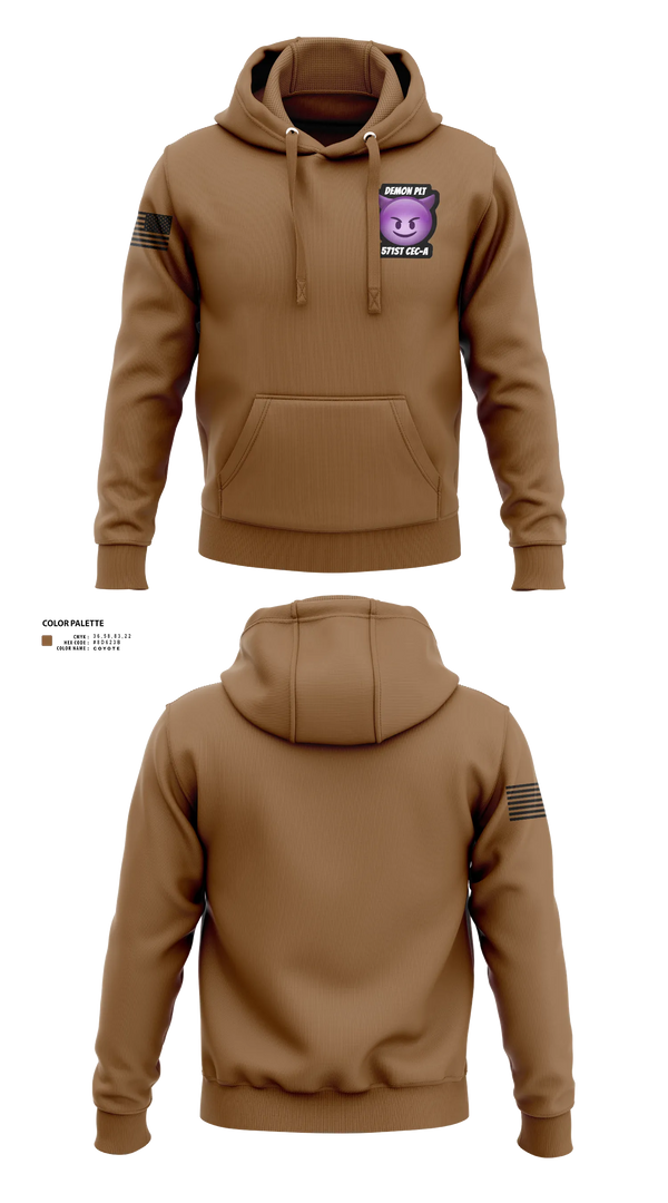 Hoodie, Demon PLT, Army, Teamtime, Team time, sublimation, custom sports apparel, team uniforms, spirit wear, spiritwear, sports uniforms, custom shirts, team store, custom team store, fundraiser sports, apparel fundraiser