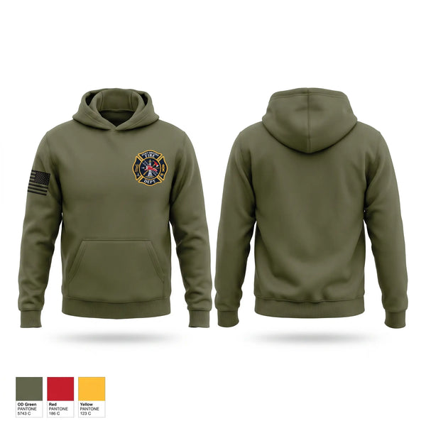 Hoodie, Port Orford Fire Dept., Fire Department, Teamtime, Team time, sublimation, custom sports apparel, team uniforms, spirit wear, spiritwear, sports uniforms, custom shirts, team store, custom team store, fundraiser sports, apparel fundraiser