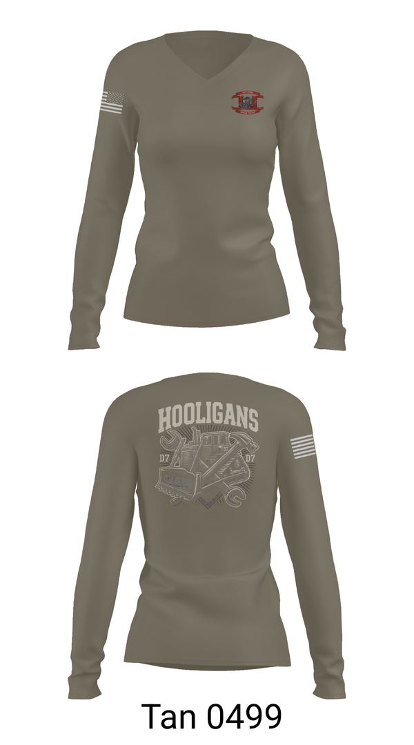 Womens Long Sleeve Vneck Shirt, 74th MRBC, , Teamtime, Team time, sublimation, custom sports apparel, team uniforms, spirit wear, spiritwear, sports uniforms, custom shirts, team store, custom team store, fundraiser sports, apparel fundraiser