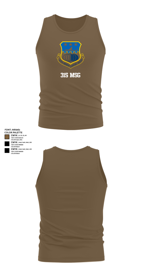 Tank Top, 315 MSG, , Teamtime, Team time, sublimation, custom sports apparel, team uniforms, spirit wear, spiritwear, sports uniforms, custom shirts, team store, custom team store, fundraiser sports, apparel fundraiser