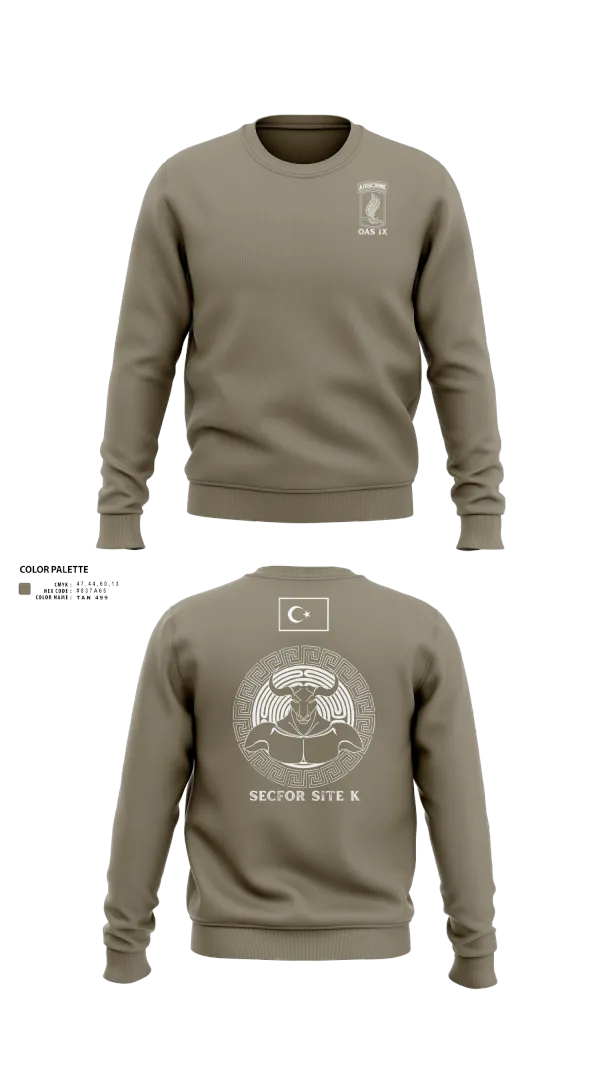 Crew Neck Sweatshirt, 173RD ABN, Army, Teamtime, Team time, sublimation, custom sports apparel, team uniforms, spirit wear, spiritwear, sports uniforms, custom shirts, team store, custom team store, fundraiser sports, apparel fundraiser