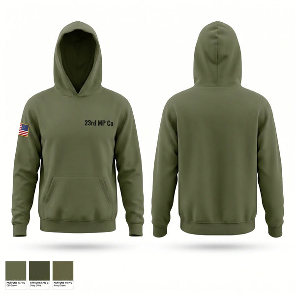 Hoodie, 23rd MP Co, Army, Teamtime, Team time, sublimation, custom sports apparel, team uniforms, spirit wear, spiritwear, sports uniforms, custom shirts, team store, custom team store, fundraiser sports, apparel fundraiser