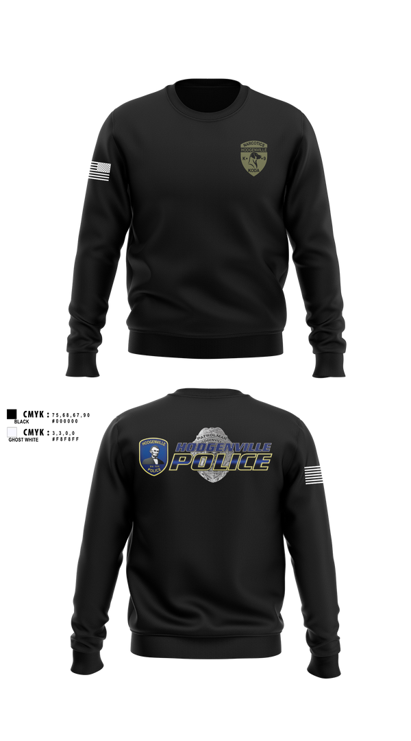 Crew Neck Sweatshirt, Hodgenville Police Department, Police, Teamtime, Team time, sublimation, custom sports apparel, team uniforms, spirit wear, spiritwear, sports uniforms, custom shirts, team store, custom team store, fundraiser sports, apparel fundraiser