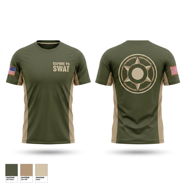 Short Sleeve Performance Shirt, Daphne PD SWAT, Police, Teamtime, Team time, sublimation, custom sports apparel, team uniforms, spirit wear, spiritwear, sports uniforms, custom shirts, team store, custom team store, fundraiser sports, apparel fundraiser