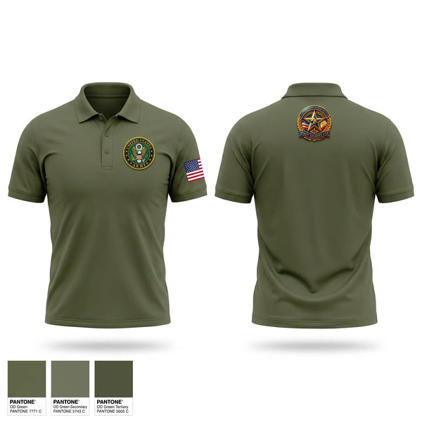 Short Sleeve Performance Polo, 296 BSB, Army, Teamtime, Team time, sublimation, custom sports apparel, team uniforms, spirit wear, spiritwear, sports uniforms, custom shirts, team store, custom team store, fundraiser sports, apparel fundraiser