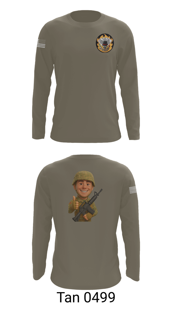 Long Sleeve Performance Shirt, 2-69 GCo, Army, Teamtime, Team time, sublimation, custom sports apparel, team uniforms, spirit wear, spiritwear, sports uniforms, custom shirts, team store, custom team store, fundraiser sports, apparel fundraiser