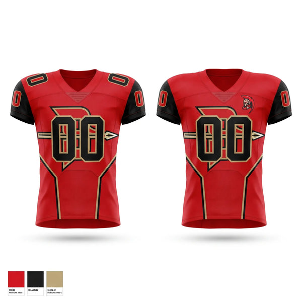 Football Jersey, Grove City Spartans, , Teamtime, Team time, sublimation, custom sports apparel, team uniforms, spirit wear, spiritwear, sports uniforms, custom shirts, team store, custom team store, fundraiser sports, apparel fundraiser