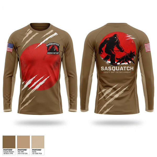 Long Sleeve Performance Shirt, 222nd MP Detachment, Army, Teamtime, Team time, sublimation, custom sports apparel, team uniforms, spirit wear, spiritwear, sports uniforms, custom shirts, team store, custom team store, fundraiser sports, apparel fundraiser