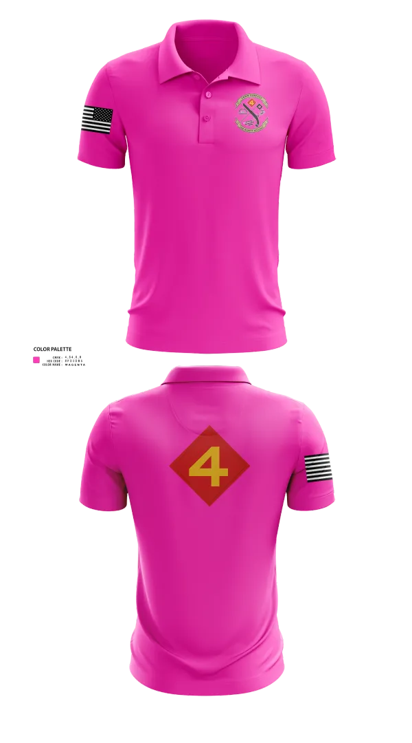 Short Sleeve Performance Polo, 14th Marine regiment 4th Marine corps division, , Teamtime, Team time, sublimation, custom sports apparel, team uniforms, spirit wear, spiritwear, sports uniforms, custom shirts, team store, custom team store, fundraiser sports, apparel fundraiser