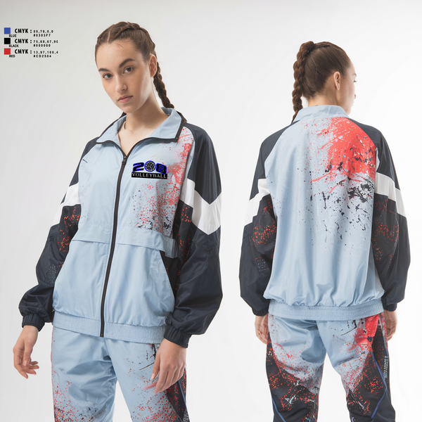 Windbreaker, 208 Volleyball Club, Women's Volleyball, Teamtime, Team time, sublimation, custom sports apparel, team uniforms, spirit wear, spiritwear, sports uniforms, custom shirts, team store, custom team store, fundraiser sports, apparel fundraiser