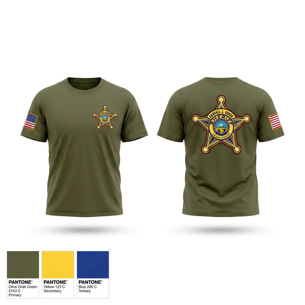 Old School Cotton Feel Shirt, LOGAN COUNTY SHERIFFS OFFICE, Police, Teamtime, Team time, sublimation, custom sports apparel, team uniforms, spirit wear, spiritwear, sports uniforms, custom shirts, team store, custom team store, fundraiser sports, apparel fundraiser